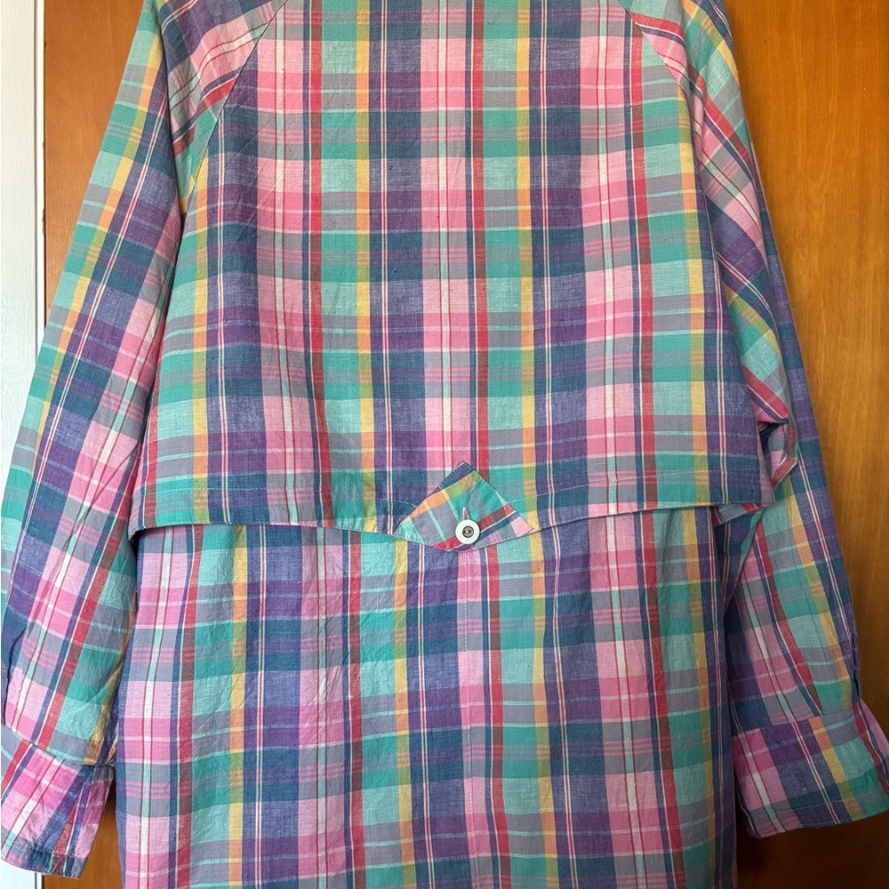 Current Seen Plaid Utility Jacket Lightweight Spr… - image 7